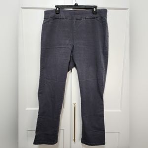 Gray Pull On Straight leg pants